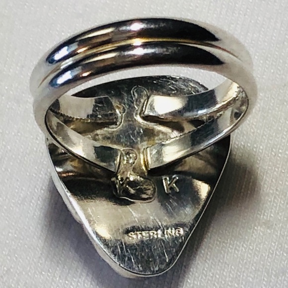 Handcrafted Sterling Silver Natural Amethyst Ring - Picture 3 of 6